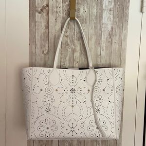 REBECCA MINKOFF
PERFORATED LEATHER TOTE
